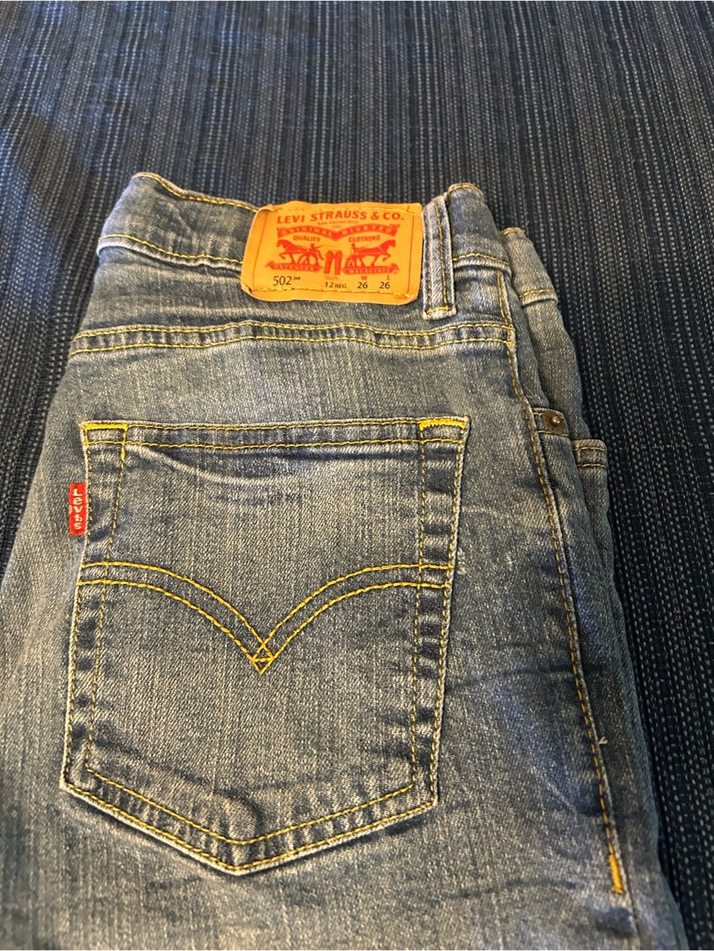 Levi's Slim Straight Boys Jeans in Light Blue Wash